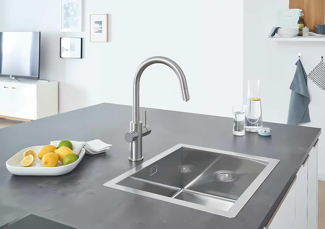Grohe Blue Home miješalica za sudoper supersteel s filtracijom i hladnjakom pro za negaziranu i gaziranu vodu