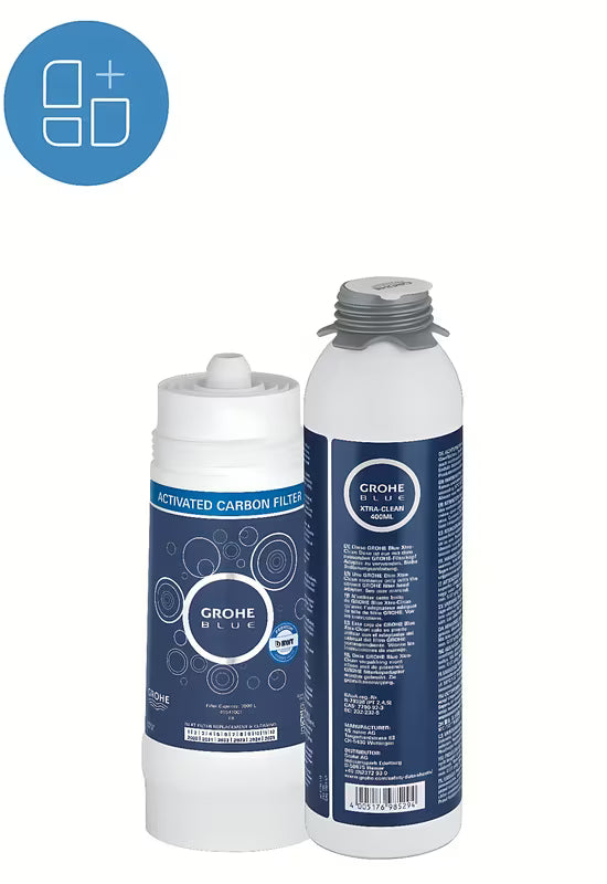 Filtar s aktivnim ugljenom filter Grohe Blue pro sustavi Grohe Blue za područja s mekom vodom ispod 9° dKH.