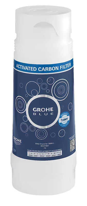 Filtar s aktivnim ugljenom filter Grohe Blue pro sustavi Grohe Blue za područja s mekom vodom ispod 9° dKH.