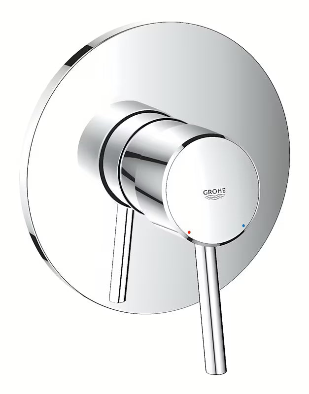 Podžbukna jednoručna baterija miješalica za tuš Grohe Concetto New u krom izvedbi s minimalističkom pločom