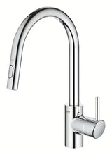 Kromirana miješalica za sudoper Grohe Concetto New s visokim zakretnim izljevom i izvlačnim tušem
