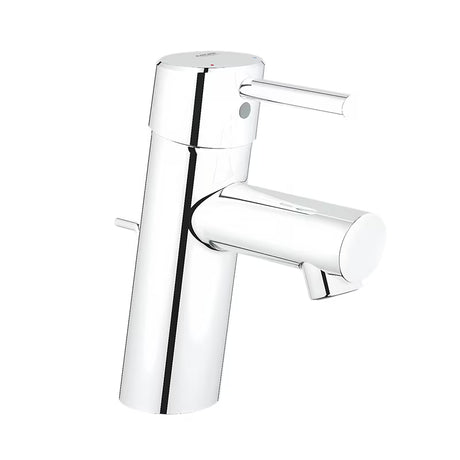 Kromirana miješalica za umivaonik Grohe Concetto New s ručicom i izljevom.