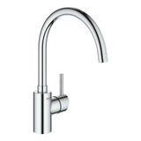 Kromirana miješalica za sudoper Grohe Concetto New s visokim zakretnim izljevom