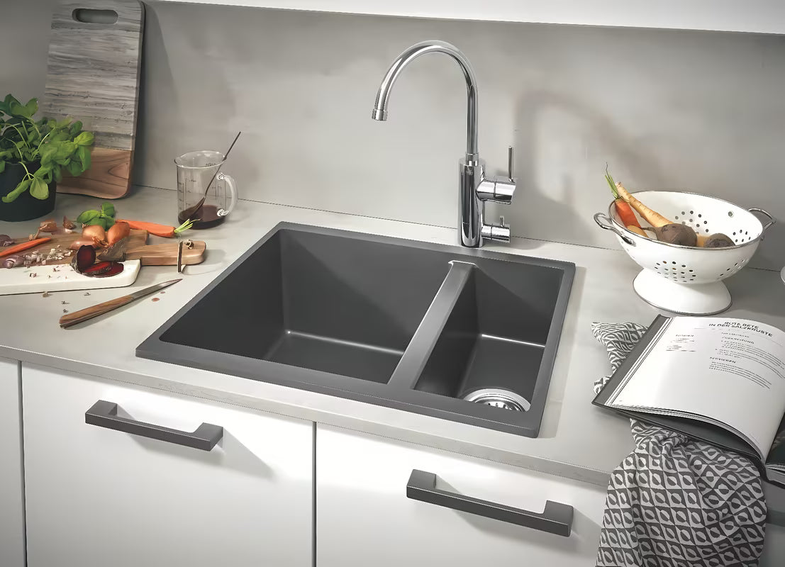Kromirana miješalica za sudoper Grohe Concetto New s visokim zakretnim izljevom