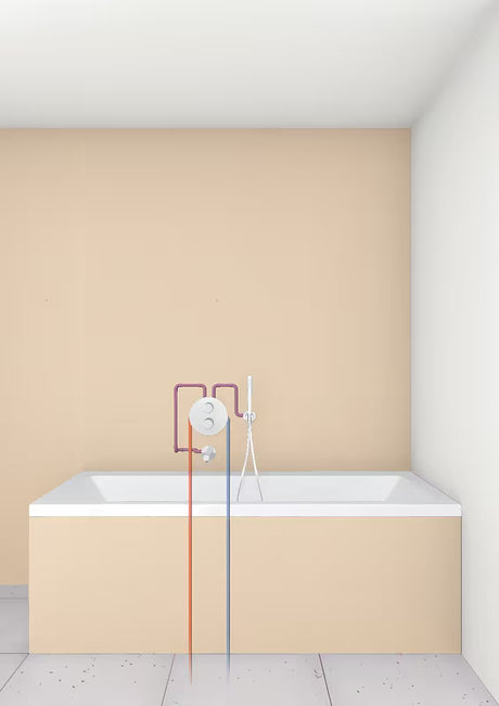 Zidni izljev za kadu Grohe Concetto u krom izvedbi s perlatorom