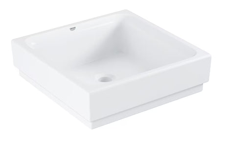 Bijeli keramički umivaonik na ploču Grohe Cube Ceramic 40x40 cm bez preljeva
