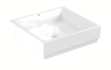 Grohe Cube Ceramic nadgradni umivaonik 50 cm u alpsko bijeloj boji, bez preljeva