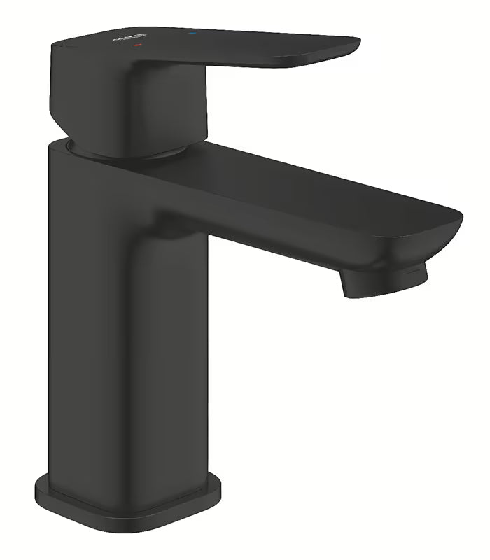 Grohe Cubeo jednoručna baterija miješalica za umivaonik u mat crnoj izvedbi bez odvoda
