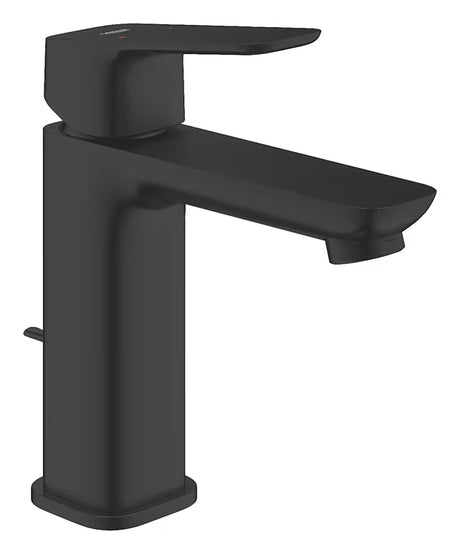 Grohe Cubeo miješalica za umivaonik u mat crnoj s ručicom i odvodnim setom