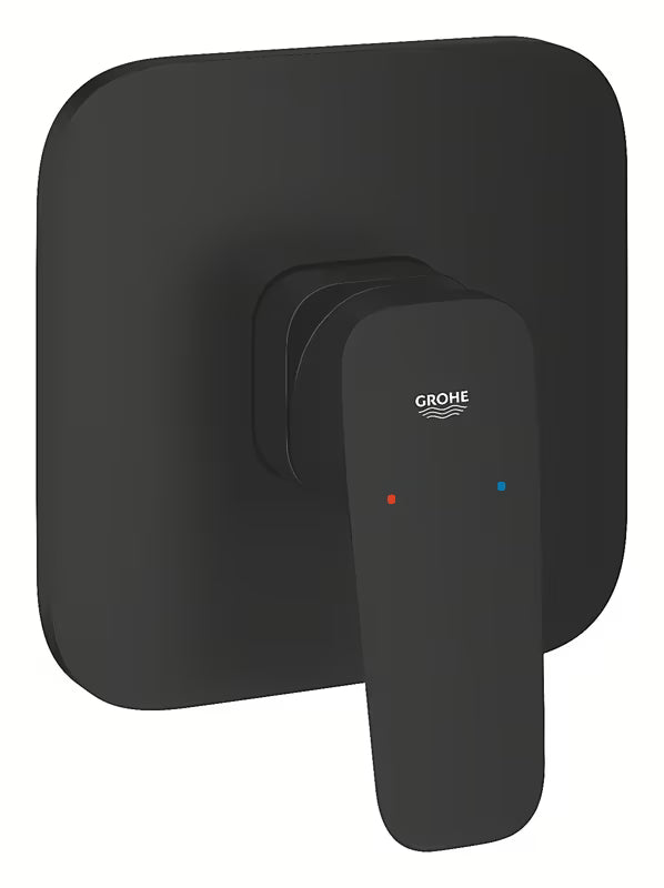 Grohe Cubeo podžbukna miješalica za tuš u mat crnoj boji s ručicom