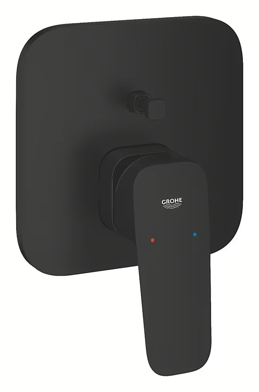 Grohe Cubeo podžbukna tuš i miješalica za kadu u mat crnoj izvedbi s ručicom