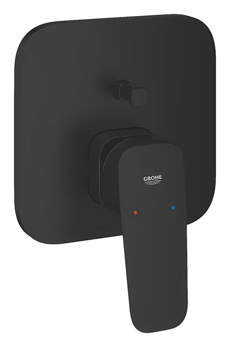 Grohe Cubeo podžbukna tuš i miješalica za kadu u mat crnoj izvedbi s ručicom