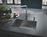 Grohe dozator sapuna u izvedbi brushed hard graphite s rezervnim spremnikom od 500 ml.