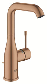 Jednoručna Baterija stojeća miješalica za umivaonik Grohe Essence s odvodom u mat boji warm sunset.