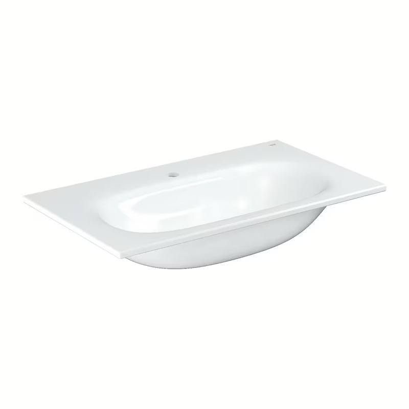 Viseće ugradbeni umivaonik Grohe Essence Ceramic 800x460 mm od bijele keramike Alpine White.