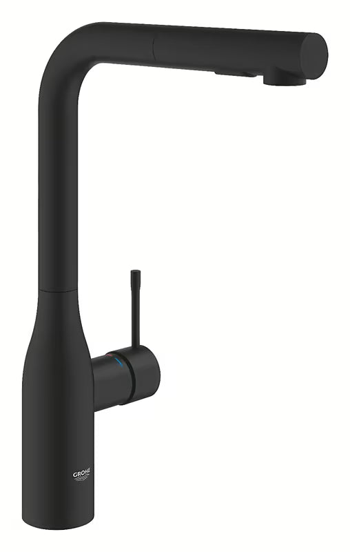 Grohe Essence miješalica za sudoper s izvlačivim tušem u mat izvedbi phantom black