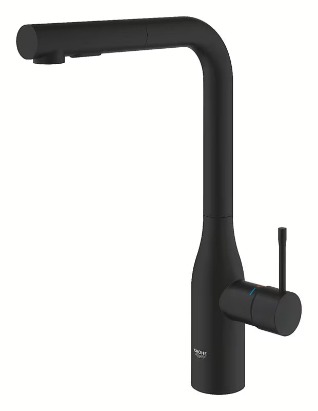 Grohe Essence miješalica za sudoper s izvlačivim tušem u mat izvedbi phantom black