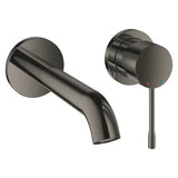 Podžbukna zidna miješalica za umivaonik Grohe Essence New u završnoj obradi Hard Graphite