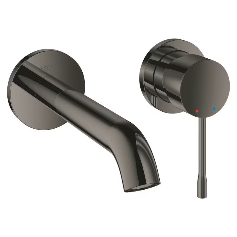 Podžbukna zidna miješalica za umivaonik Grohe Essence New u završnoj obradi Hard Graphite