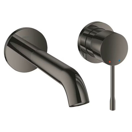 Podžbukna zidna miješalica za umivaonik Grohe Essence New u završnoj obradi Hard Graphite