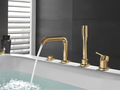 Miješalica za Kadu Grohe Essence New s ručnom tuš slušalicom u završnoj obradi Cool Sunrise