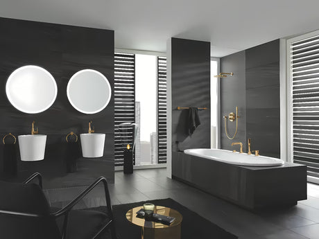 Miješalica za Kadu Grohe Essence New s ručnom tuš slušalicom u završnoj obradi Cool Sunrise