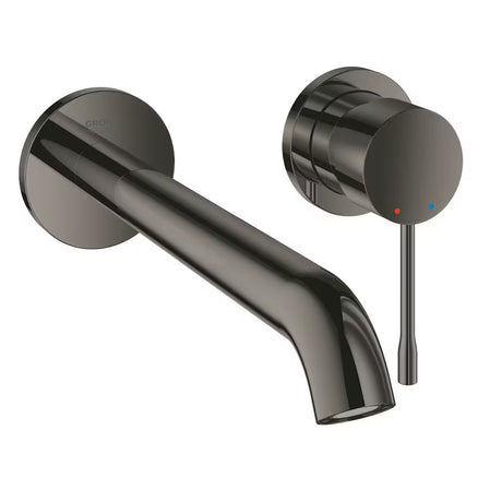 Podžbukna miješalica za umivaonik Grohe Essence New u završnoj obradi Hard Graphite s ručicom