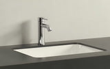 Kromirana jednoručna baterija miješalica za umivaonik Grohe Essence New s odvodnim setom i zakrivljenim izljevom.