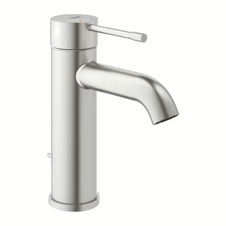 Umivaonička jednoručna baterija slavina Grohe Essence New s visokim izljevom i završnom obradom supersteel.