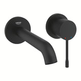 Grohe Essence New podžbukna miješalica za umivaonik za zidnu ugradnju u boji phantom black s ručicom i rozetom