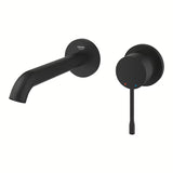Grohe Essence New podžbukna miješalica za umivaonik za zidnu ugradnju u boji phantom black s ručicom i rozetom