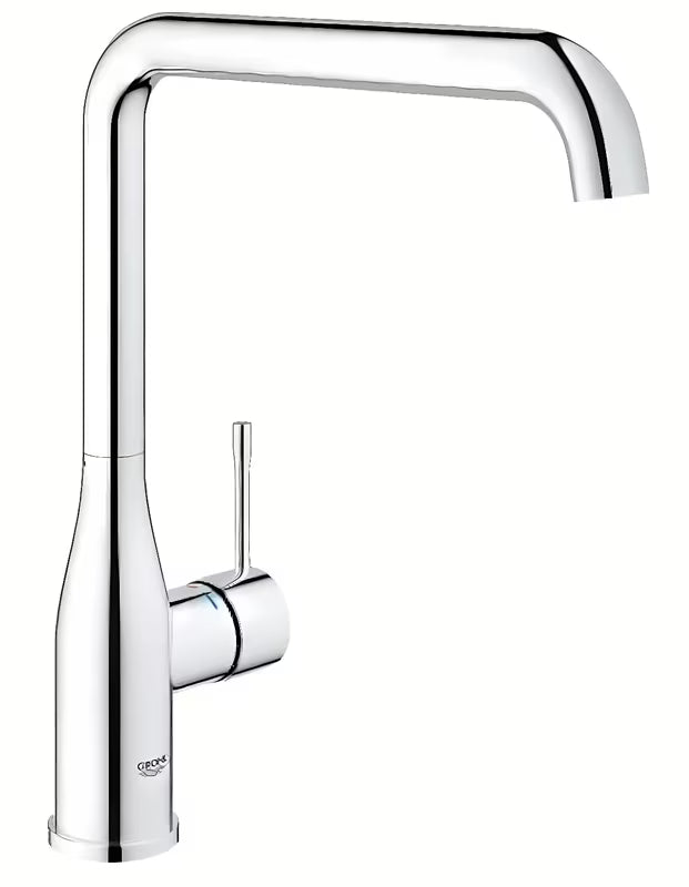 Kromirana miješalica za sudoper Grohe Essence New s visokim zakretnim izljevom i upravljanjem ručicom