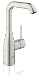 Visoka jednoručna baterija miješalica za umivaonik Grohe Essence New u izvedbi supersteel sa zakretnim izljevom