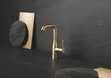 Grohe Essence New visoka jednoručna baterija miješalica za umivaonik u završnoj obradi Brushed Cool Sunrise sa zakretnim izljevom