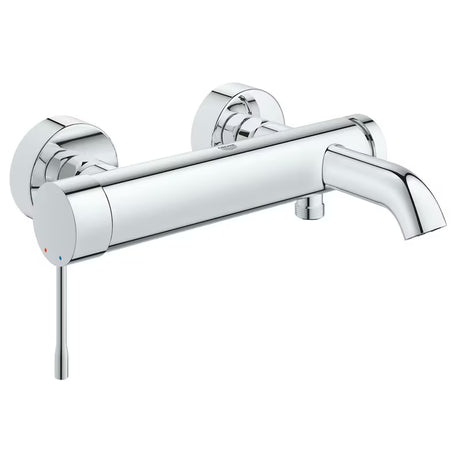 Zidna jednoručna baterija miješalica za kadu Grohe Essence New u kromu s automatskim prebacivačem kada/tuš