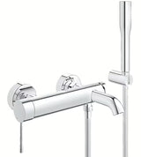 Kromirana zidna miješalica za kadu Grohe Essence New s tuš setom