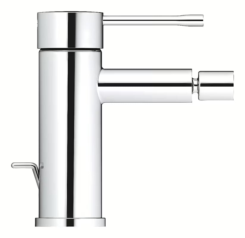 Kromirana jednoručna baterija miješalica za bide Grohe Essence New s odvodom i zglobnim perlatorom