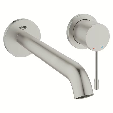 Podžbukna miješalica za umivaonik Grohe Essence New u izvedbi supersteel pro za zidnu montažu