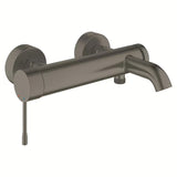 Zidna kada miješalica jednoručna baterija Grohe Essence New u završnoj obradi Brushed Hard Graphite s preklopnikom kada/tuš.