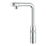 Grohe Essence smartcontrol miješalica za sudoper u krom izvedbi s visokim zakretnim izljevom i izvlačnim tušem