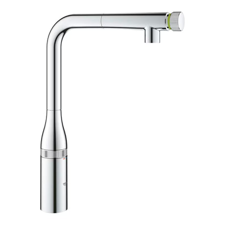 Grohe Essence smartcontrol miješalica za sudoper u krom izvedbi s visokim zakretnim izljevom i izvlačnim tušem