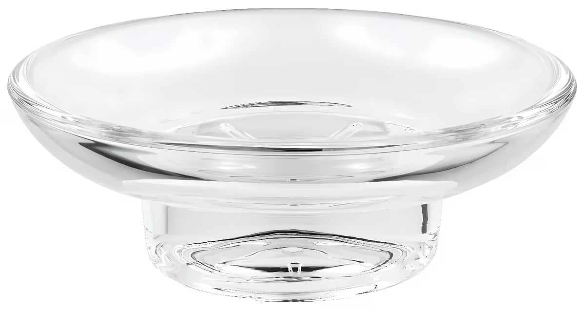 Prozirna staklena posuda za sapun Grohe Essentials bez držača za kupaonicu