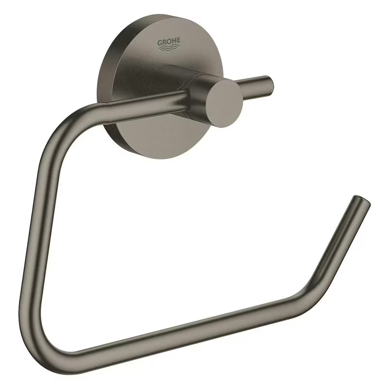 Držač toaletnog papira Grohe Essentials u izvedbi Brushed Hard Graphite sa skrivenim pričvršćenjem