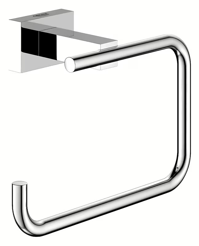 Kromirani držač toaletnog papira Grohe Essentials Cube bez poklopca sa skrivenim pričvršćenjem