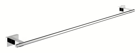 Kromirani zidni držač ručnika Grohe Essentials Cube sa skrivenim pričvršćenjem i kvadratnim dizajnom.