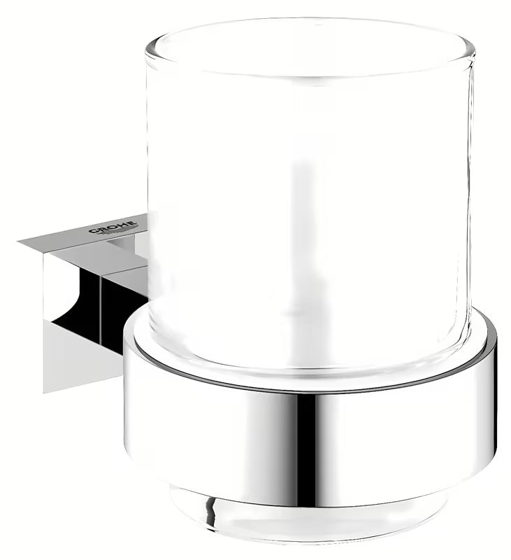 Grohe Essentials Cube zidni držač čaša uključuje čašu u krom izvedbi