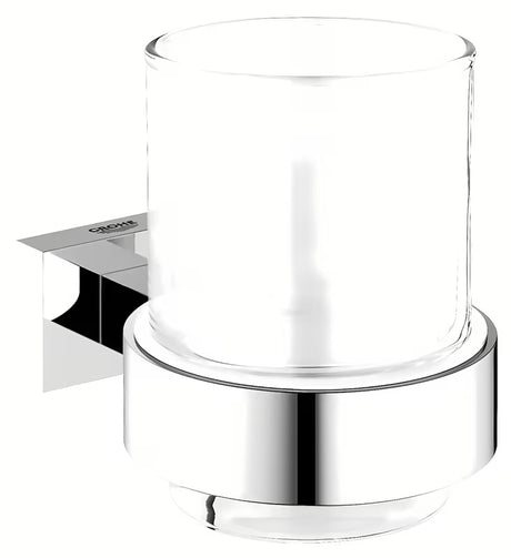 Grohe Essentials Cube zidni držač čaša uključuje čašu u krom izvedbi