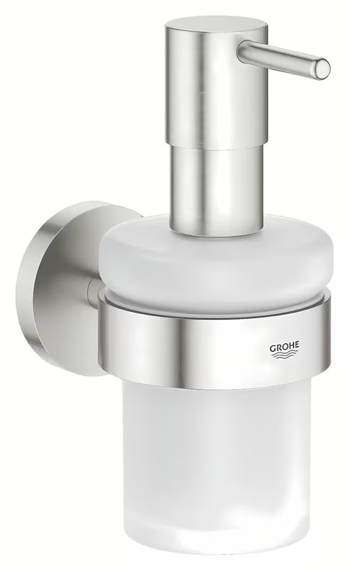Dozator sapuna Grohe Essentials u mat izvedbi supersteel sa skrivenim pričvršćenjem