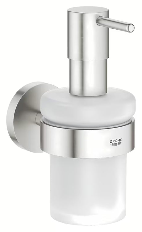 Dozator sapuna Grohe Essentials u mat izvedbi supersteel sa skrivenim pričvršćenjem