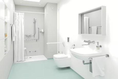 Kromirani držač ručnika Grohe Essentials s dva okretna kraka i skrivenim pričvršćenjem